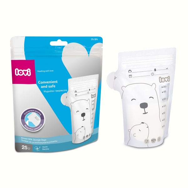 LOVI Pungi pentru Stocarea Laptelui 25 buc